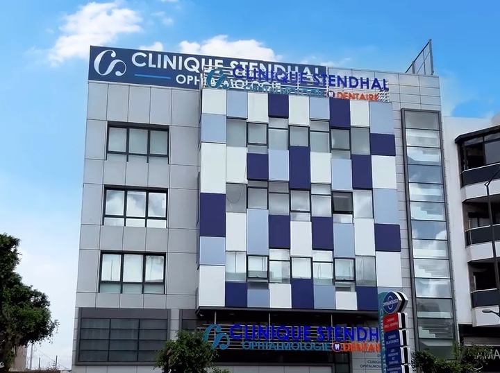 Façade de la Clinique Stendhal, 18 avenue Stendhal, Maarif, Casablanca